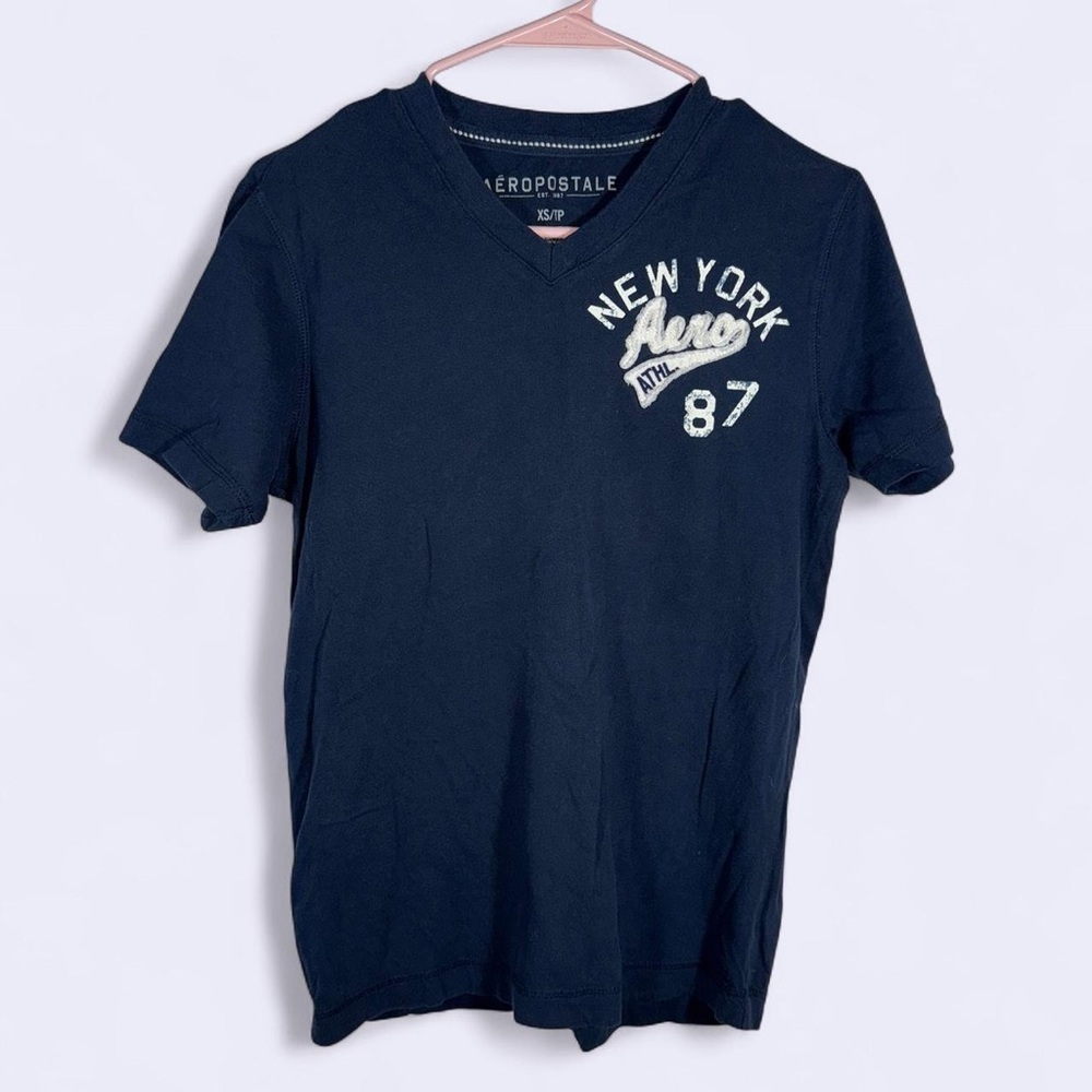 Aeropostale Dark Blue V-Neck Top